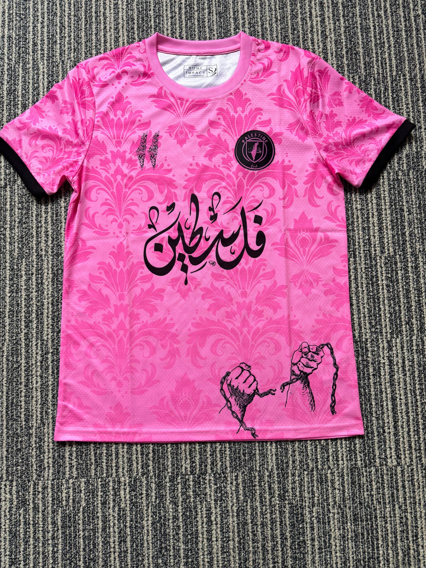 Maillot Palestine Rose Bonbon - Detail