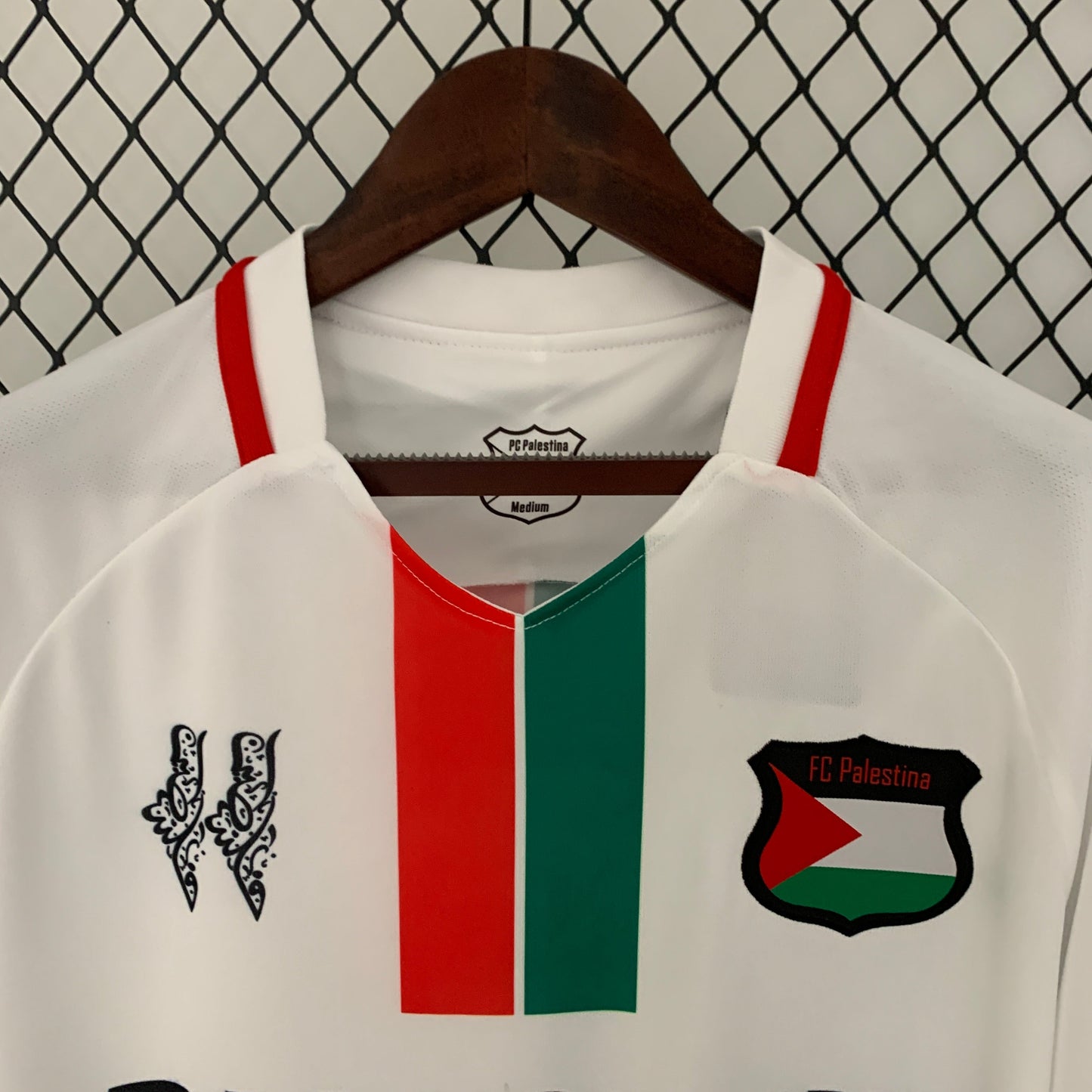Maillot Palestine Blanc - Detail