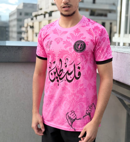 Maillot Palestine Rose Bonbon - Dos