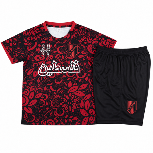 Maillot Enfant FC Palestine Rouge & Noir