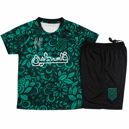 Maillot Enfant FC Palestine Vert Émeraude