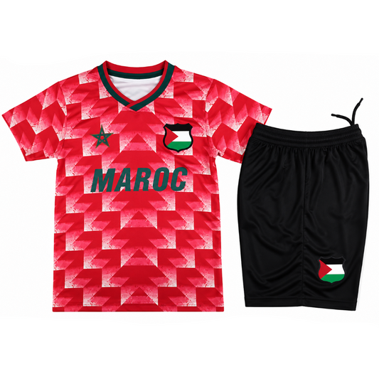 Maillot Enfant FC Palestine Maroc Rouge