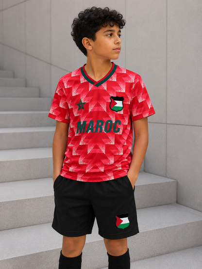 Maillot Enfant FC Palestine Maroc Rouge