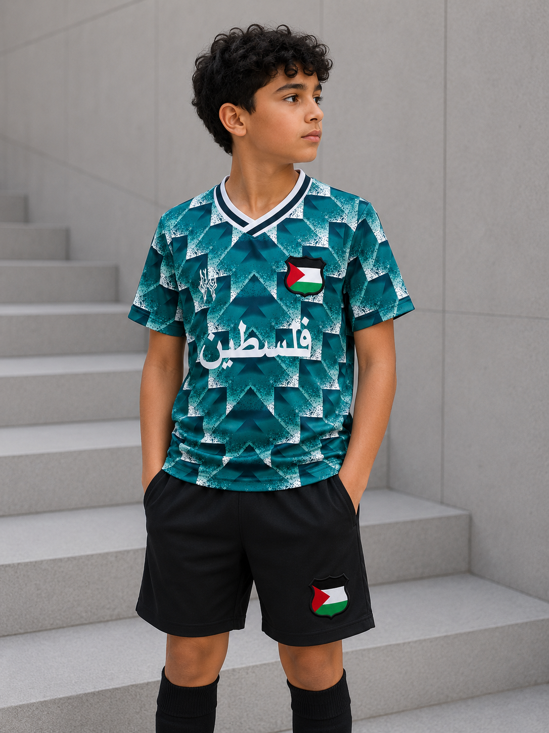 Maillot Enfant FC Palestine Bleu