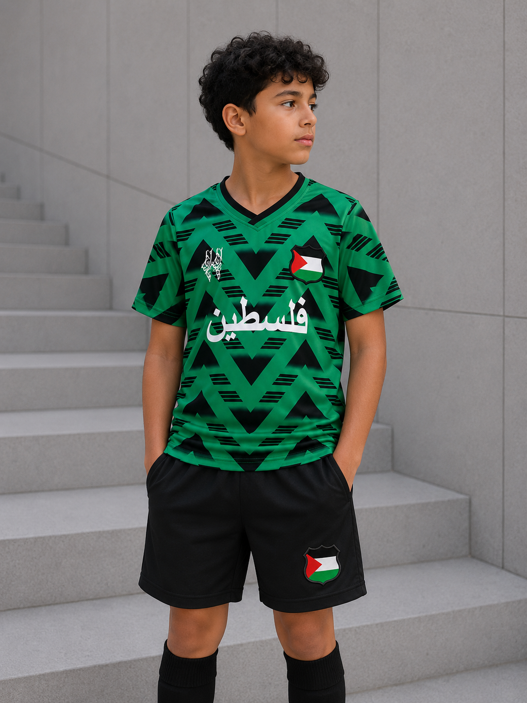 Maillot Enfant FC Palestine Vert