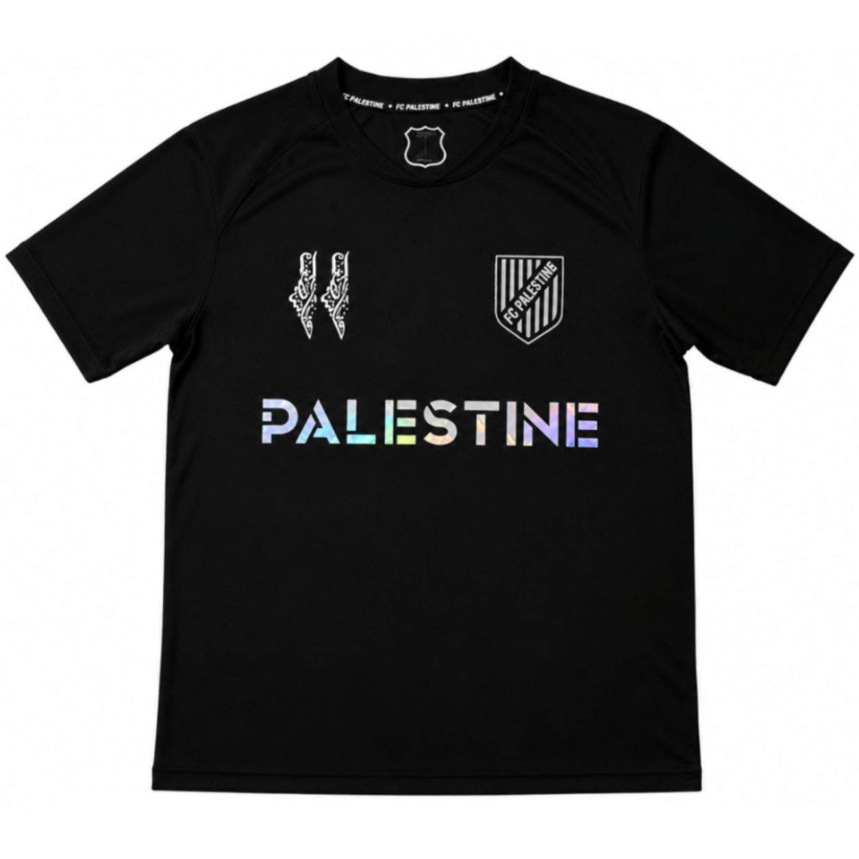 Maillot FC Palestine - Noir Brillant